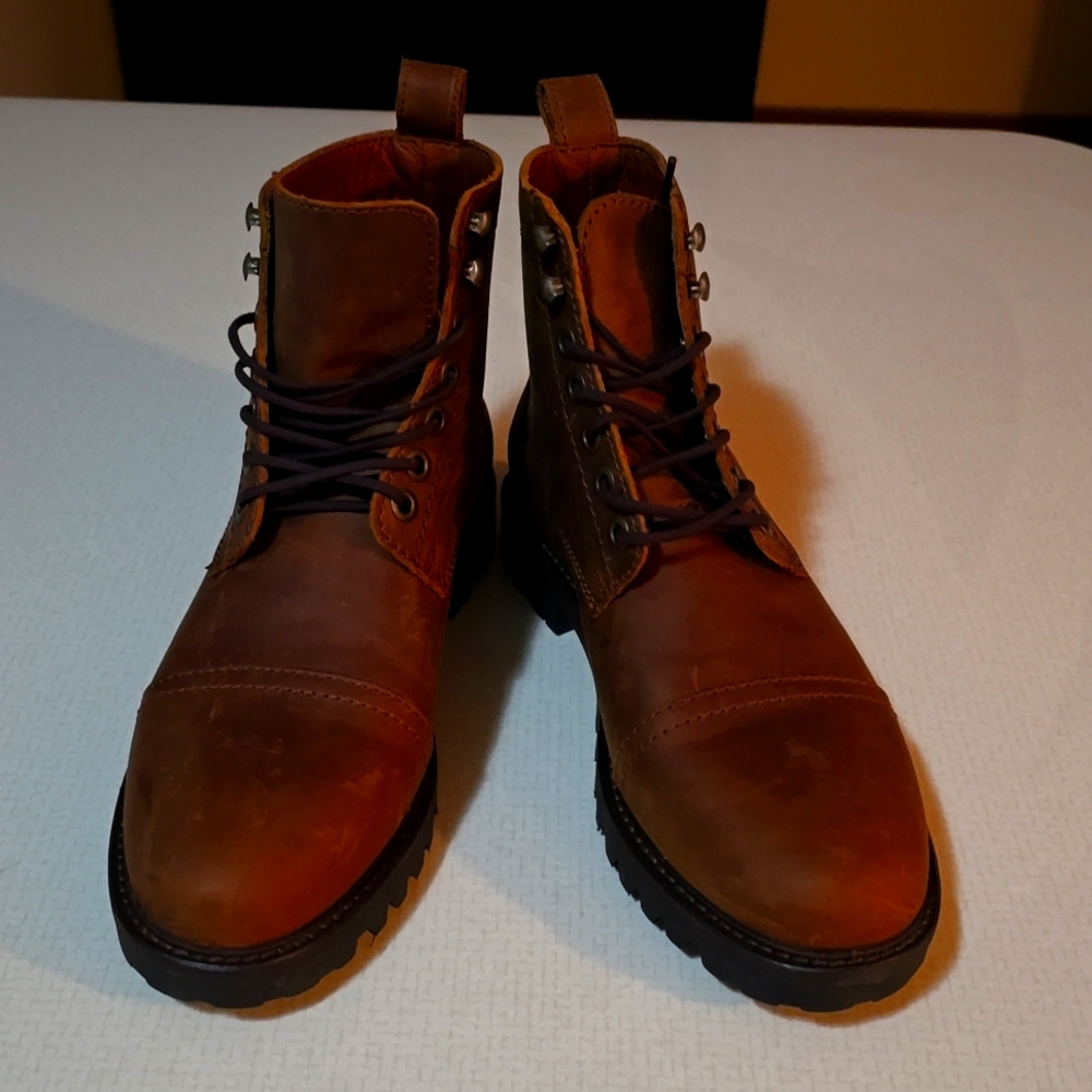 PORTLAND Leather Brown Boots. NEW!